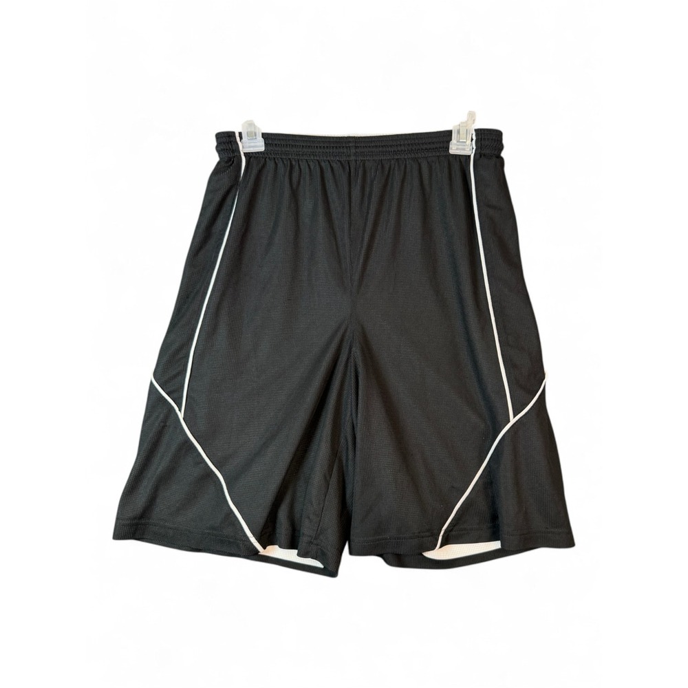 Sport-Tek Reversible Mesh Basketball Shorts Black White Mens Small ST305